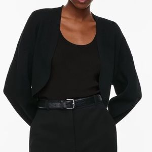 NWT Babaton color black Decision Shrug